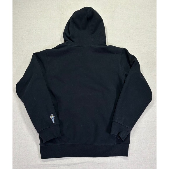 GOAT USA Men's Large Black Hoodie Patches Embroidered Drawstring - Picture 7 of 7